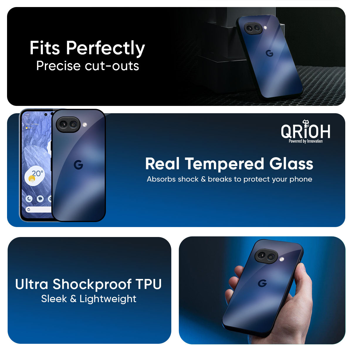 Dark Sea Glass Case for Google Pixel 9A