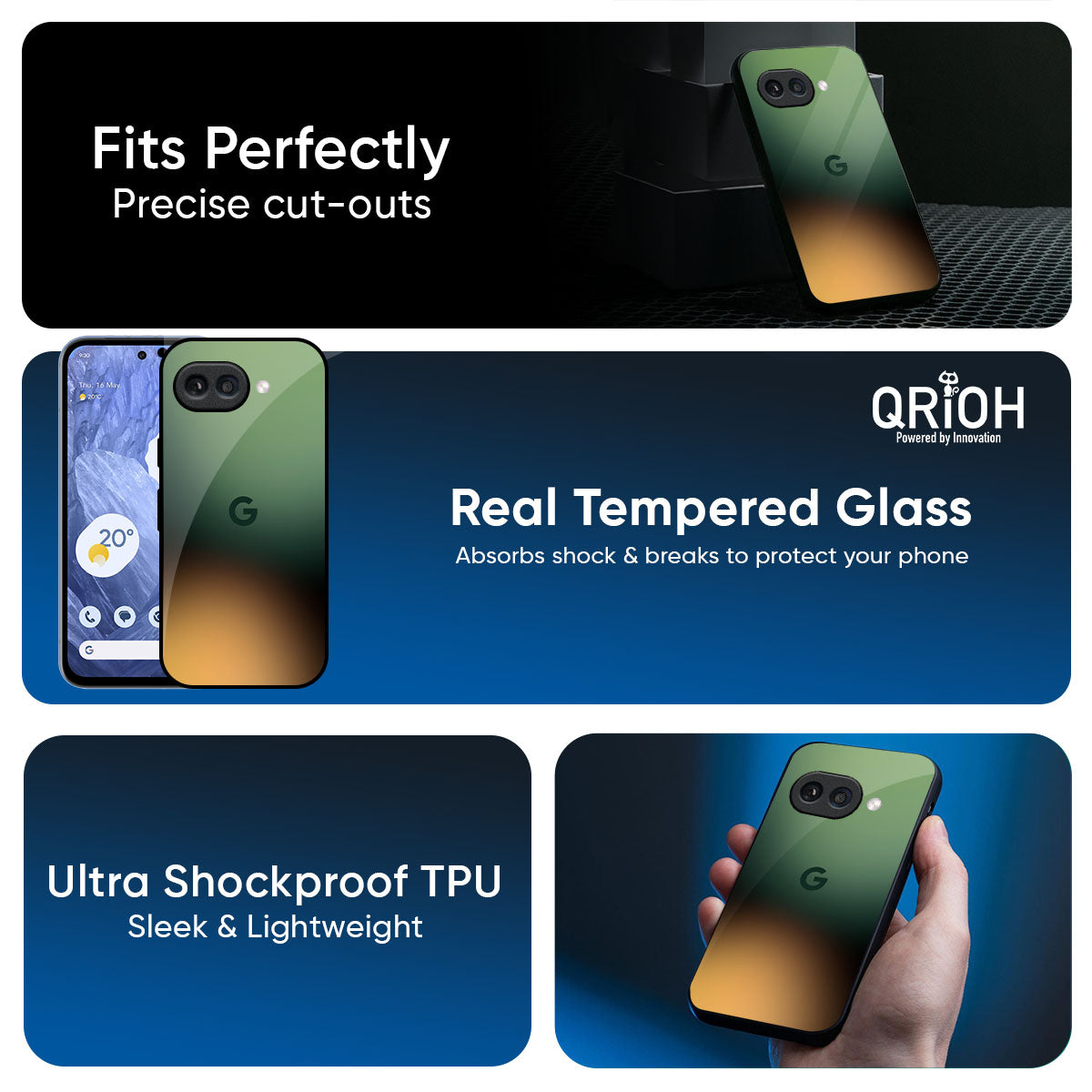 Blurry Forest Glass Case for Google Pixel 9A