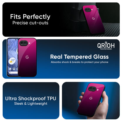 Purple Ombre Pattern Glass Case for Google Pixel 9A