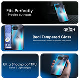 Blue Swan Shadow Glass Case for Google Pixel 10A 5G