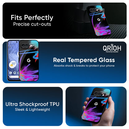 Brushy Color Glass Case for Google Pixel 9A