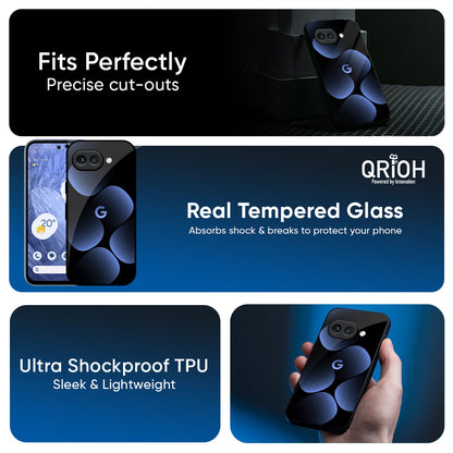 Five Blue Spots Glass Case for Google Pixel 9A