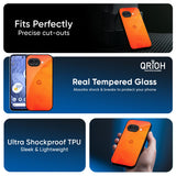 Tangy Orange Glass Case for Google Pixel 9A