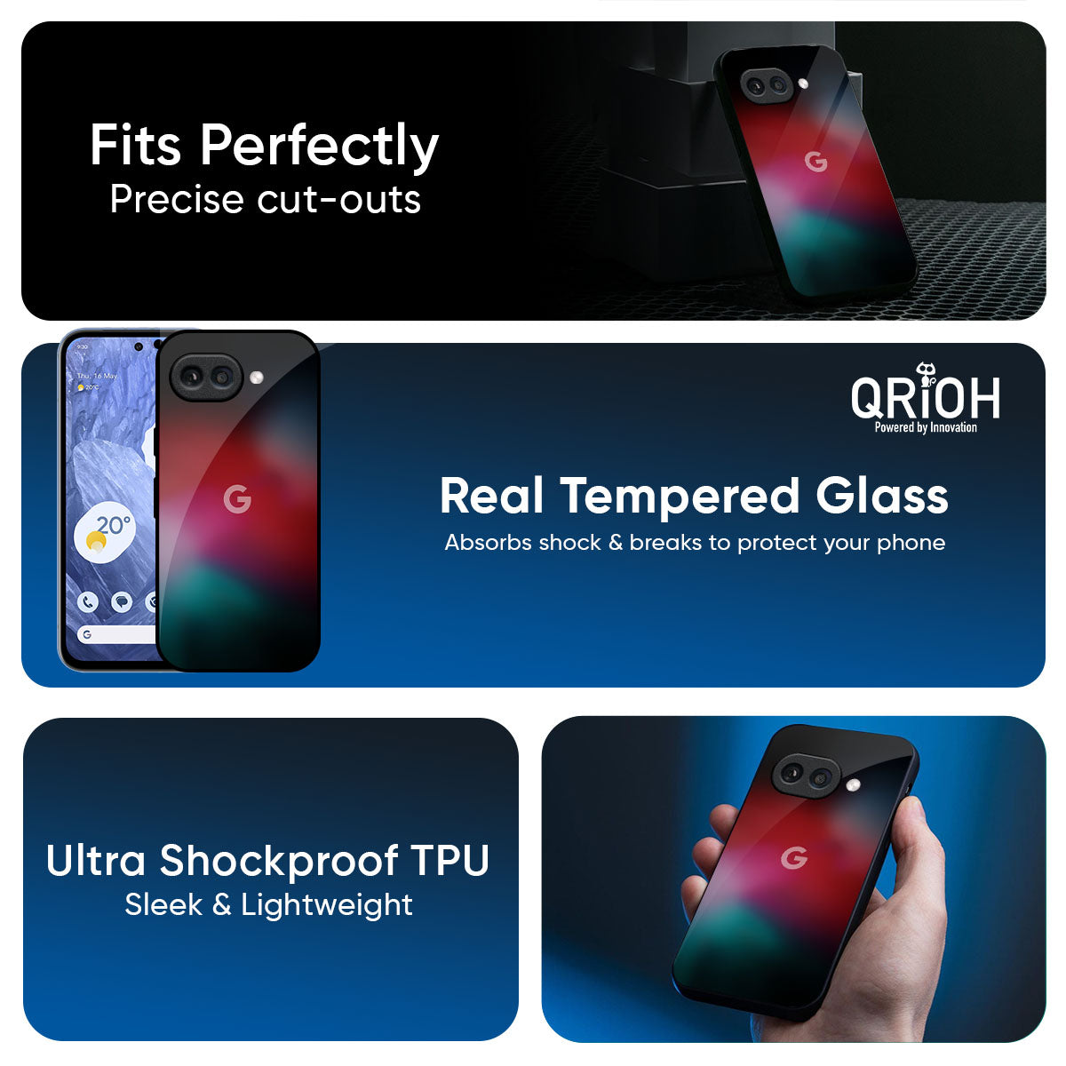 Mystere Red Glass Case for Google Pixel 9A