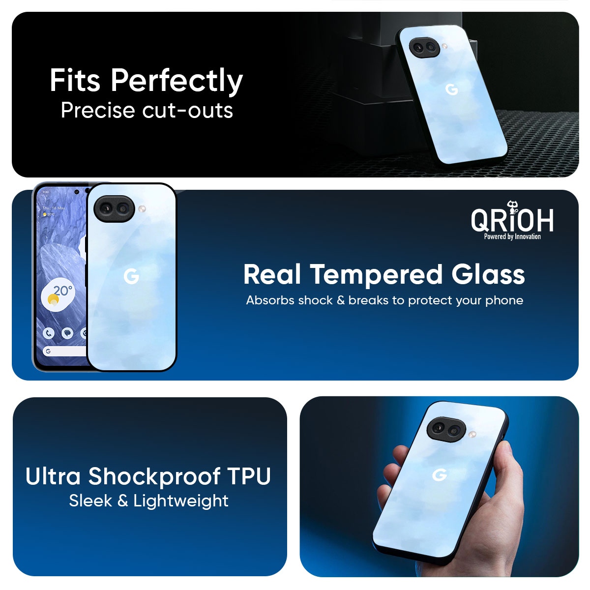 Bright Sky Glass Case for Google Pixel 10A 5G