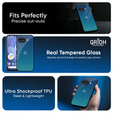 Celestial Blue Glass Case For Google Pixel 9A