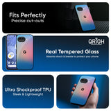 Blue & Pink Ombre Glass case for Google Pixel 9A