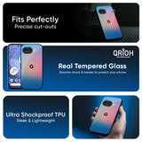 Blue & Pink Ombre Glass case for Google Pixel 10A 5G