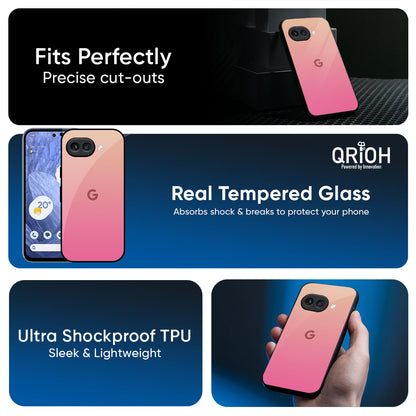Pastel Pink Gradient Glass Case For Google Pixel 10A 5G