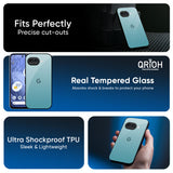Arctic Blue Glass Case For Google Pixel 9A