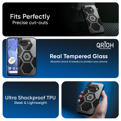 Hexagon Style Glass Case For Google Pixel 10A 5G