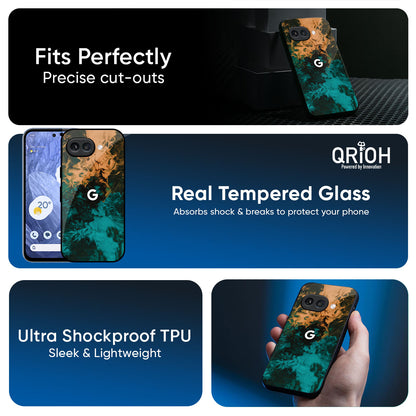 Watercolor Wave Glass Case for Google Pixel 10A 5G