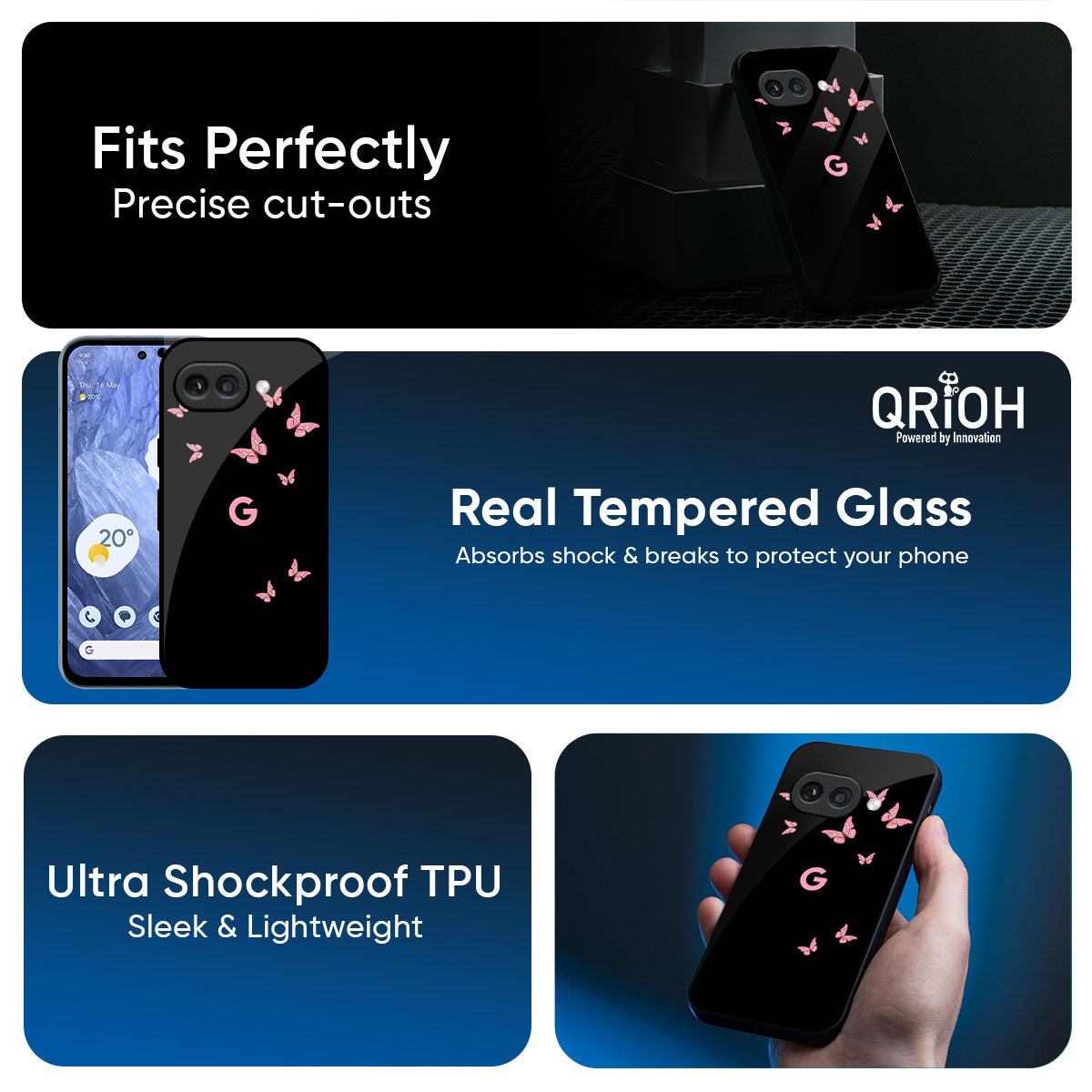Fly Butterfly Glass Case for Google Pixel 10A 5G