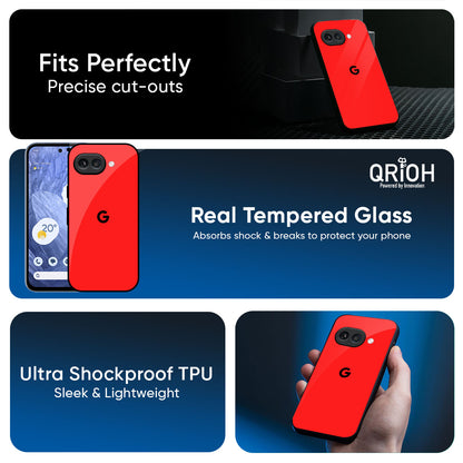 Blood Red Glass Case for Google Pixel 9A