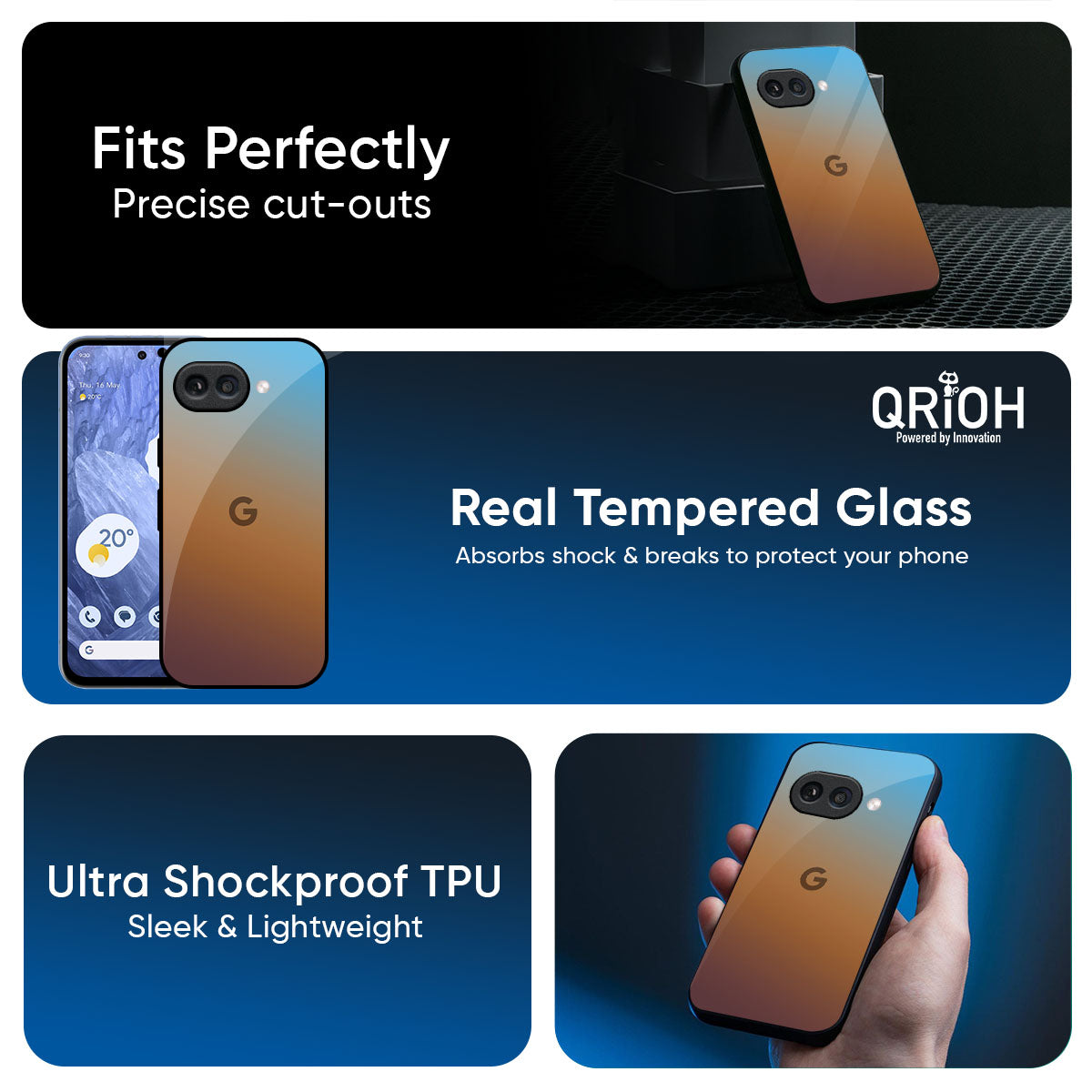 Rich Brown Glass Case for Google Pixel 9A