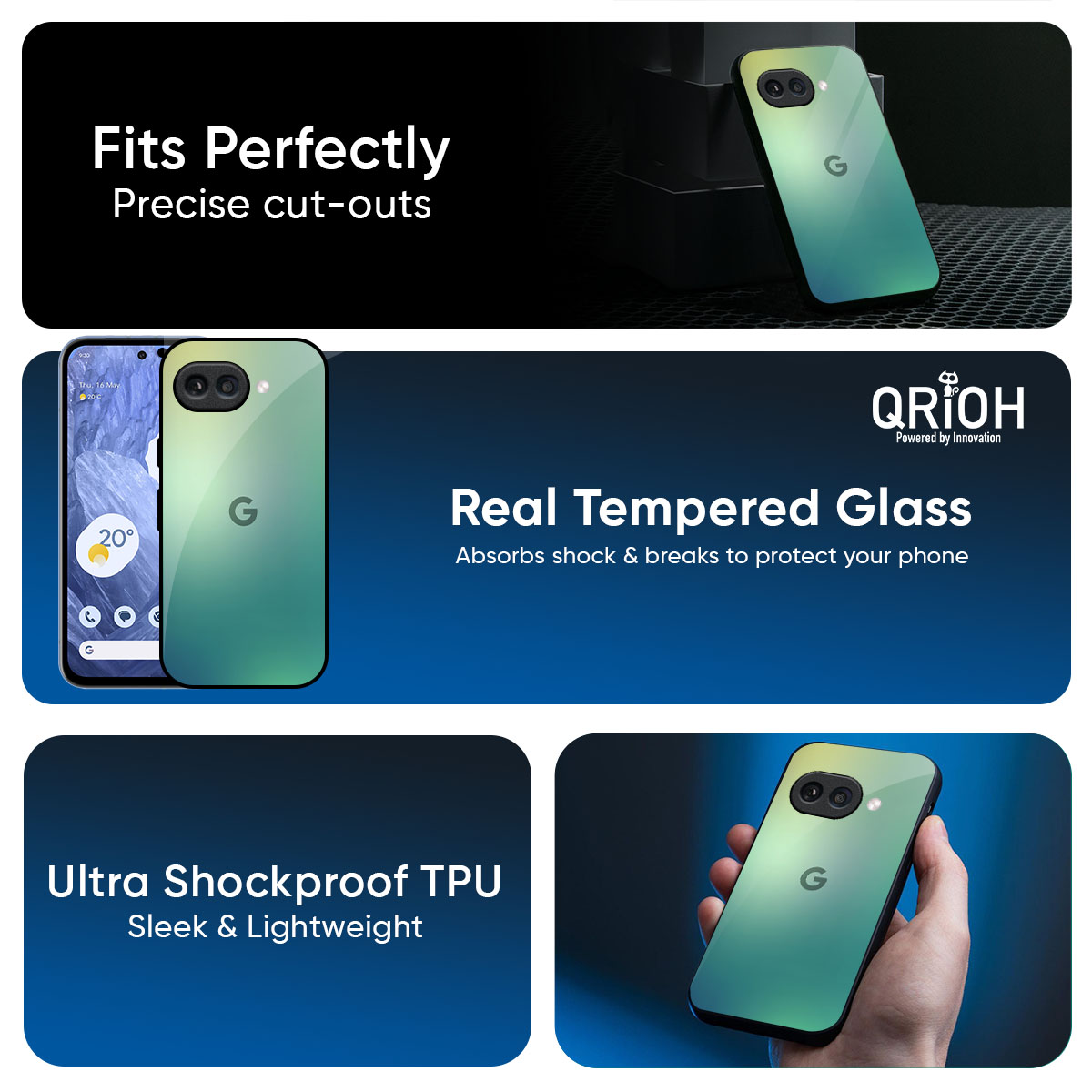 Dusty Green Glass Case for Google Pixel 10A 5G