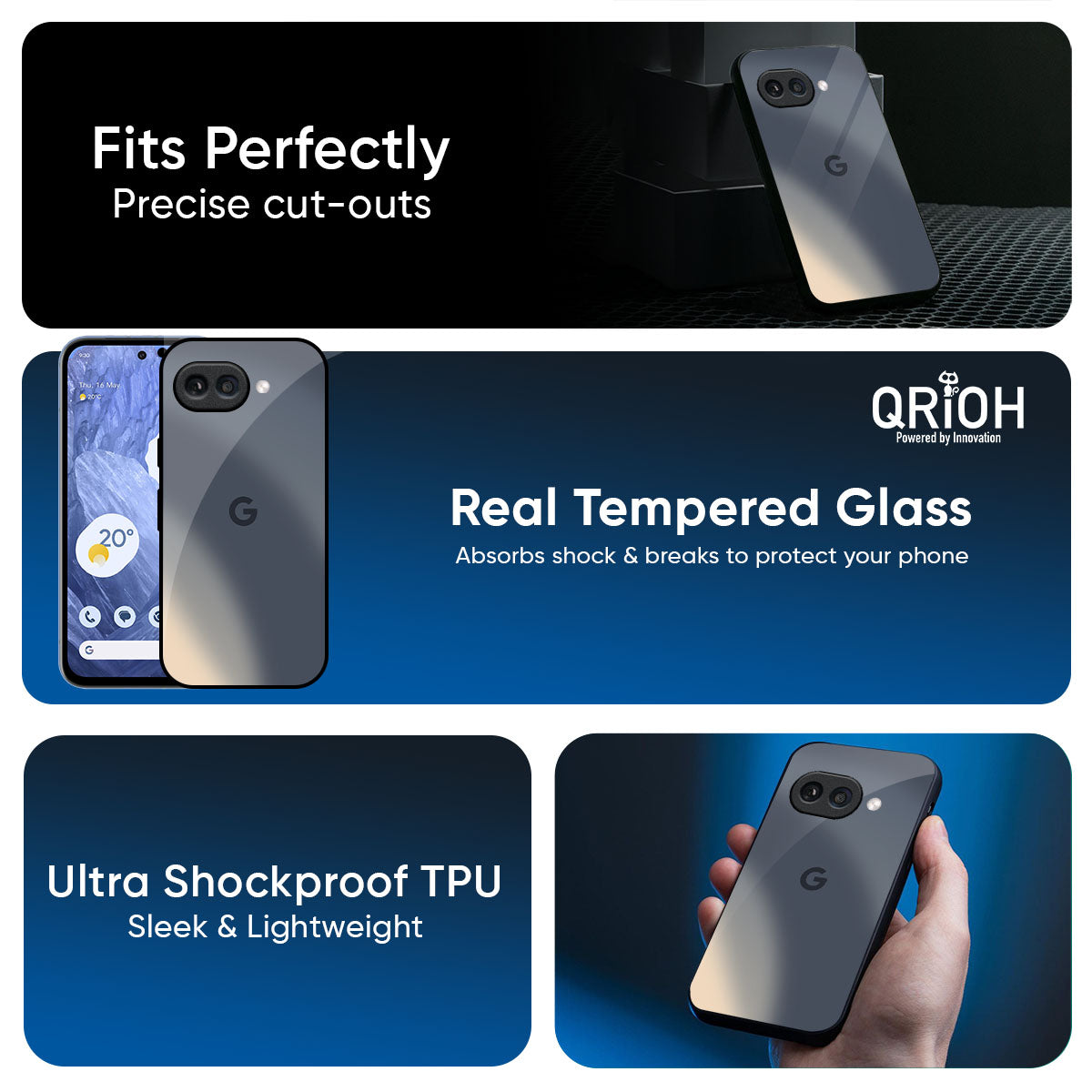 Metallic Gradient Glass Case for Google Pixel 10A 5G