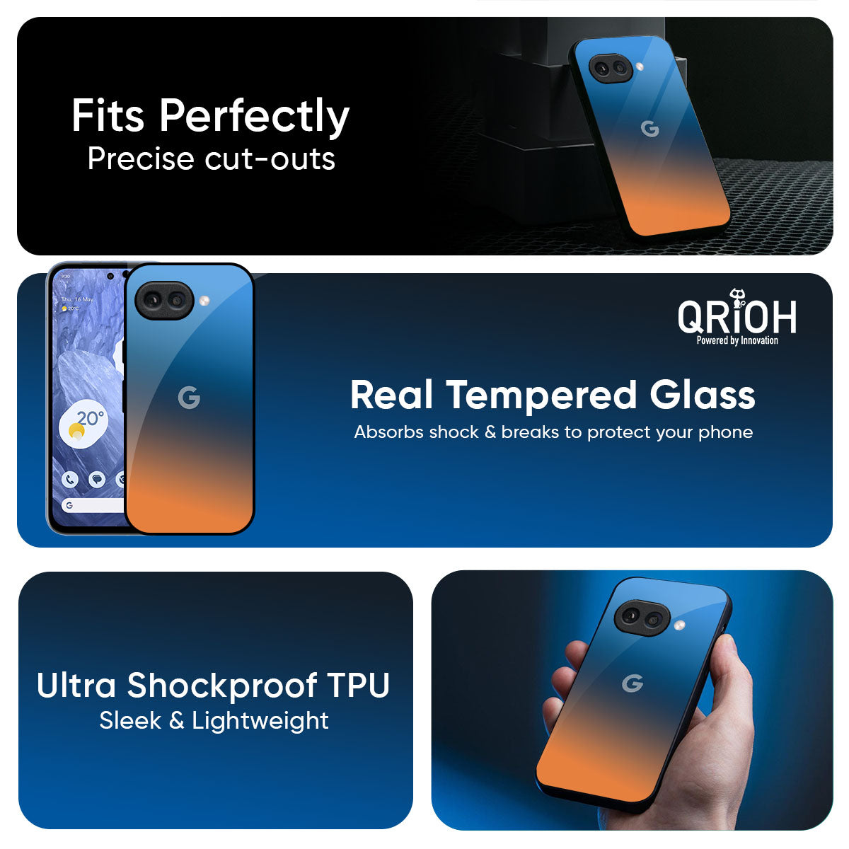 Sunset Of Ocean Glass Case for Google Pixel 9A