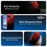 Maroon Faded Glass Case for Google Pixel 9A