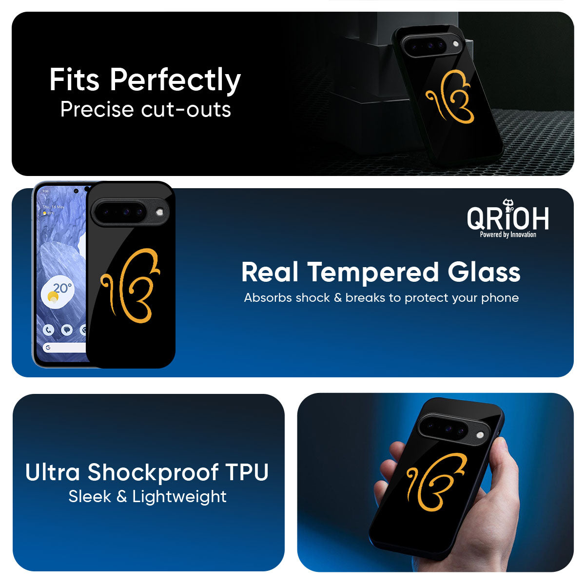 Luxury Fashion Initial Glass Case for Google Pixel 10 5G