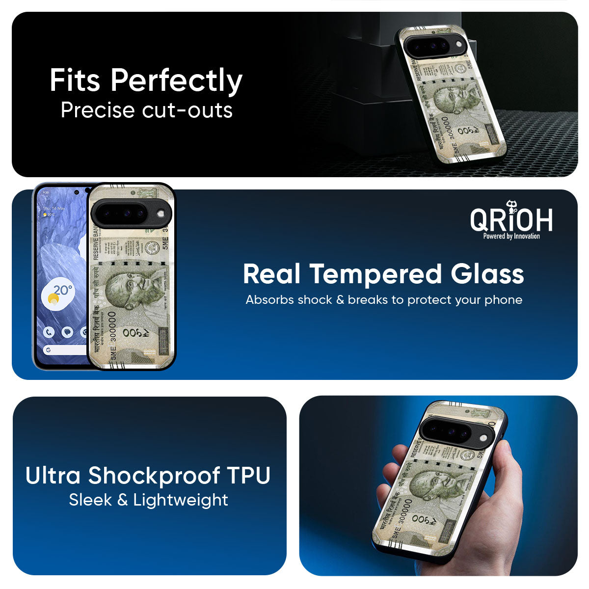 Cash Mantra Glass Case for Google Pixel 10 Pro XL 5G