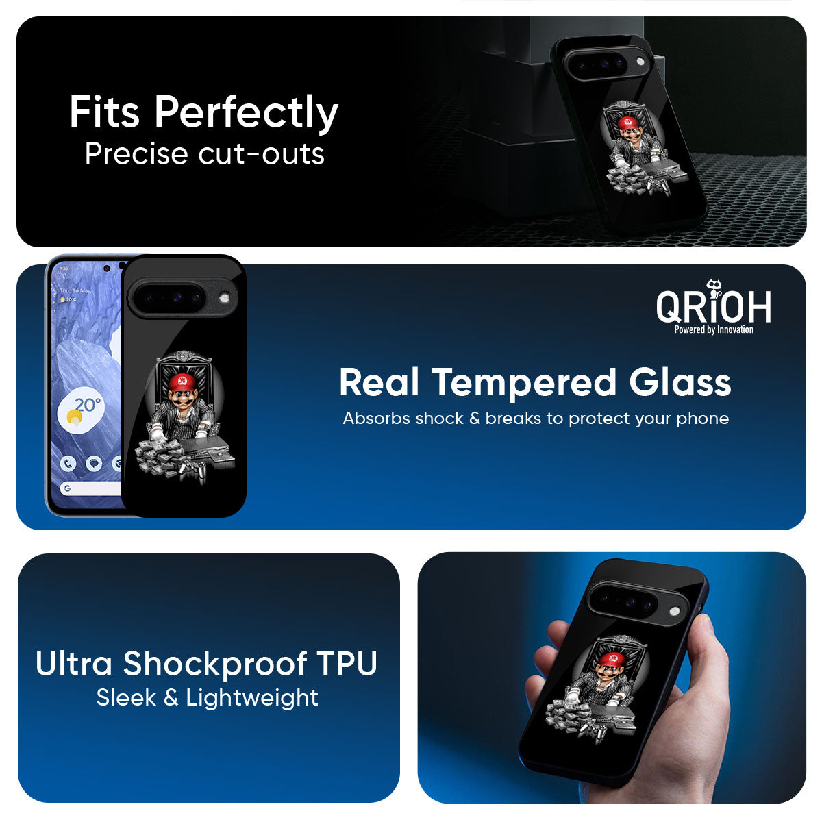 Dark Secret Glass Case for Google Pixel 10 Pro XL 5G