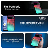 Colorful Aura Glass Case for Google Pixel 10 Pro XL 5G