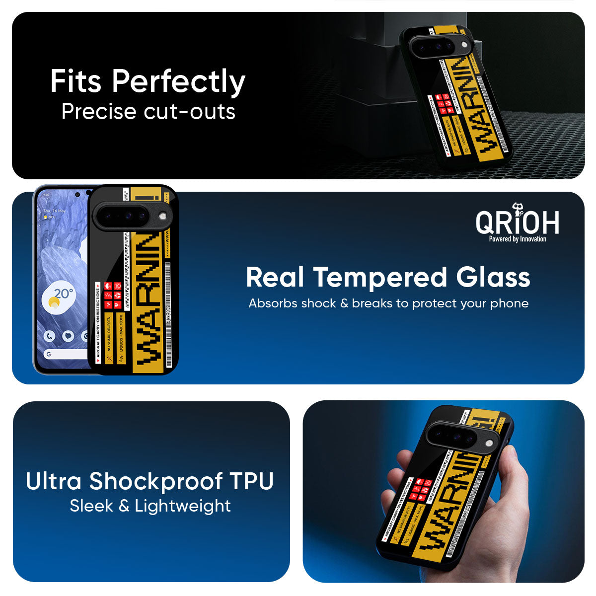 Aircraft Warning Glass Case for Google Pixel 10 Pro XL 5G