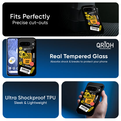 Danger Signs Glass Case for Google Pixel 10 5G