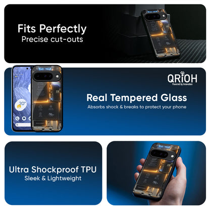 Glow Up Skeleton Glass Case for Google Pixel 10 Pro XL 5G