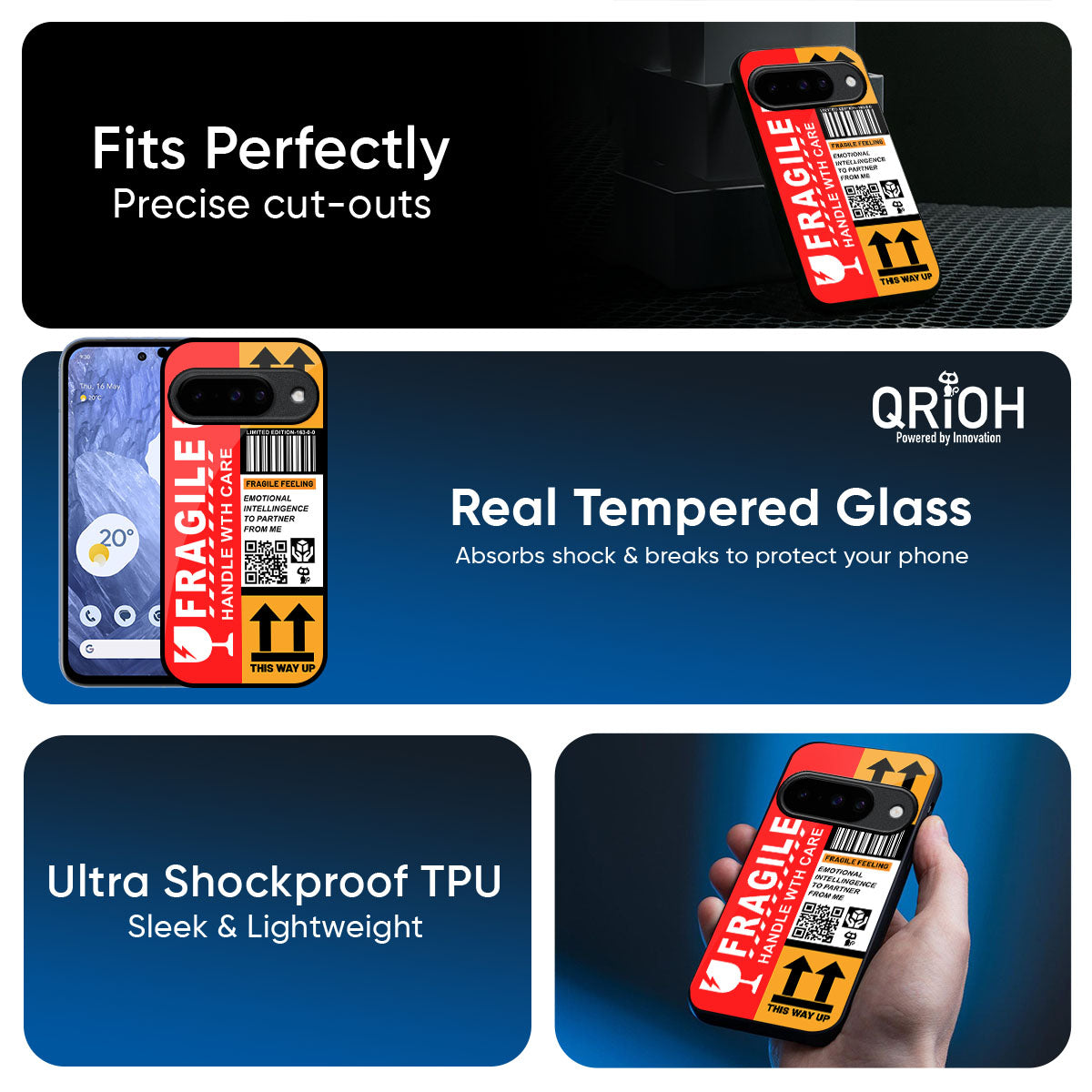 Handle With Care Glass Case for Google Pixel 10 5G