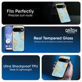 Travel Map Glass Case for Google Pixel 10 Pro XL 5G