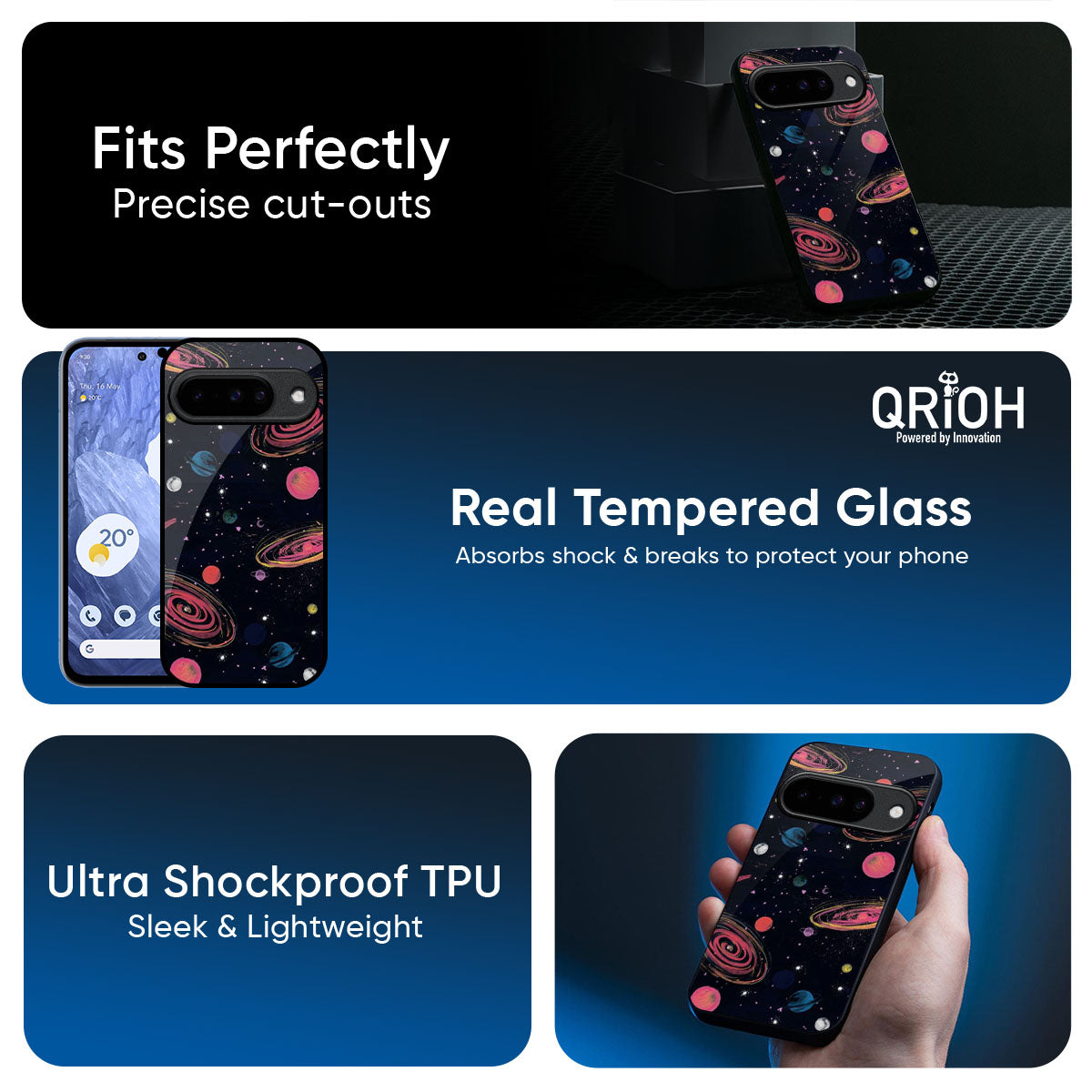 Galaxy In Dream Glass Case For Google Pixel 10 5G