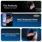 Floral Black Band Glass Case For Google Pixel 10 Pro XL 5G