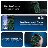Abstract Green Glass Case For Google Pixel 10 Pro 5G