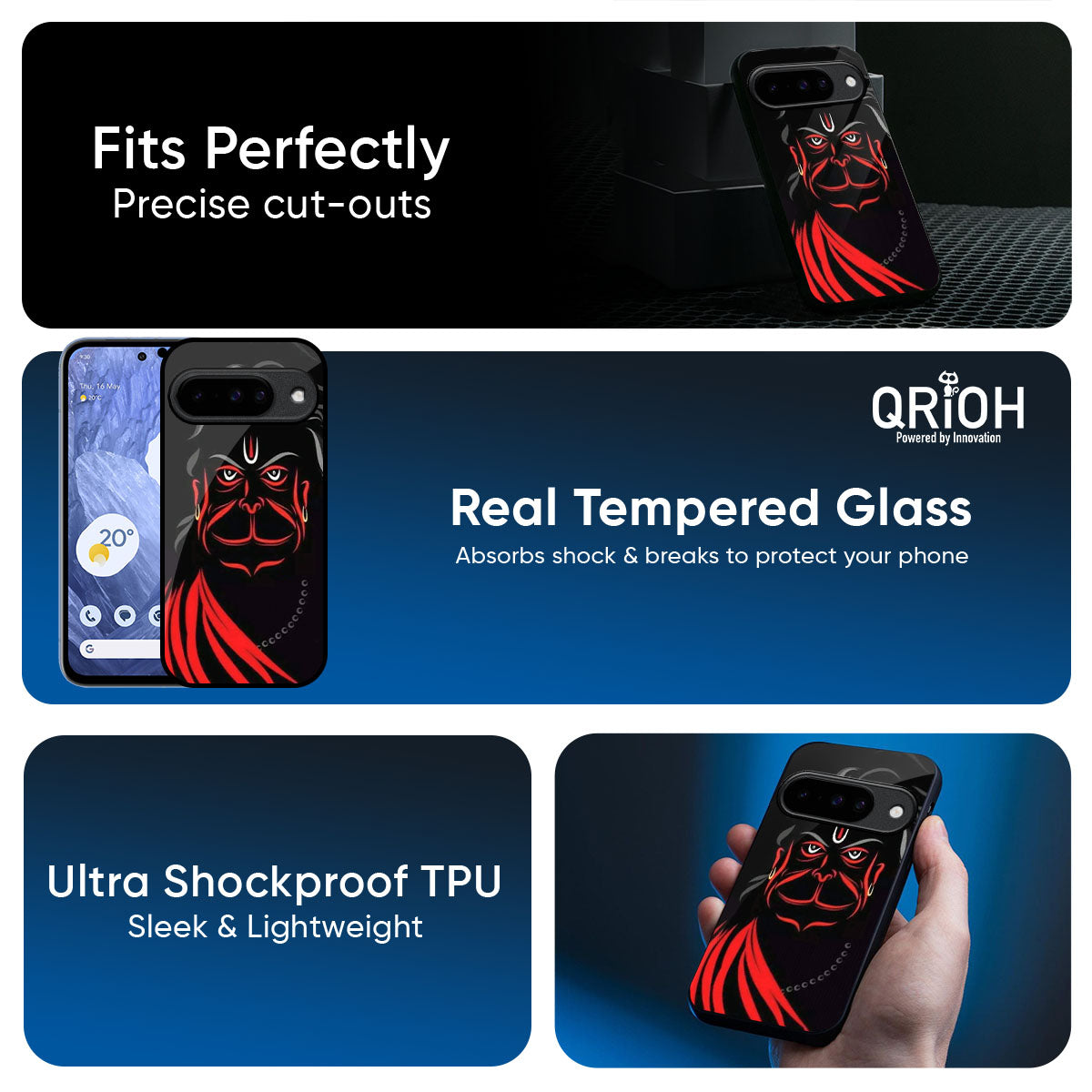 Lord Hanuman Glass Case For Google Pixel 10 5G