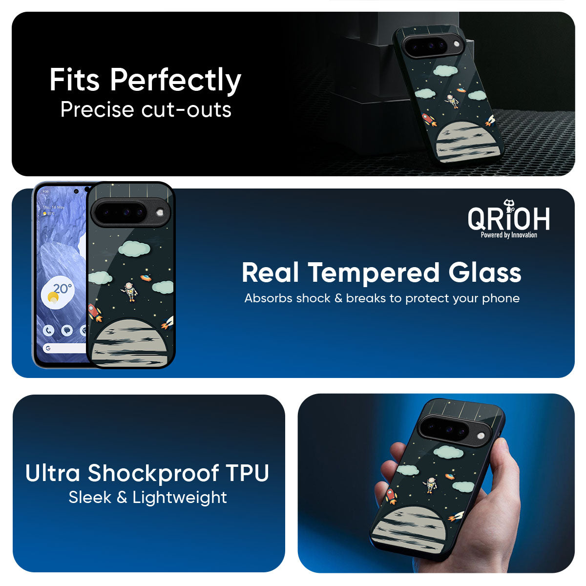 Astronaut Dream Glass Case For Google Pixel 10 5G