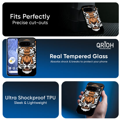 Angry Tiger Glass Case For Google Pixel 10 5G
