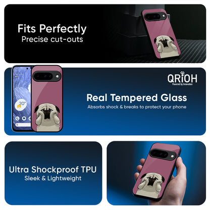 Funny Pug Face Glass Case For Google Pixel 10 5G