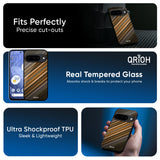 Diagonal Slash Pattern Glass Case for Google Pixel 10 Pro 5G