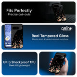 Floating Floral Print Glass Case for Google Pixel 10 Pro XL 5G