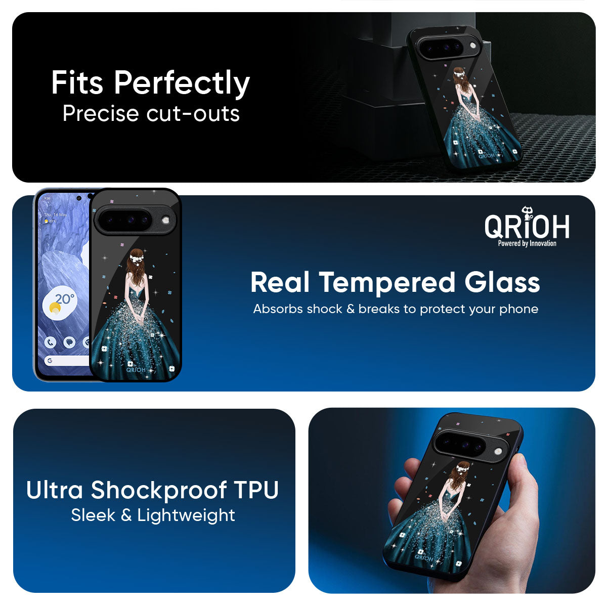 Queen Of Fashion Glass Case for Google Pixel 10 Pro XL 5G