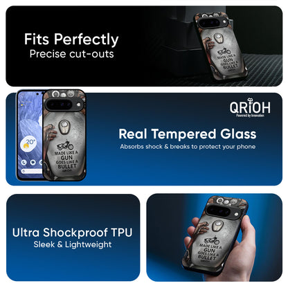 Royal Bike Glass Case for Google Pixel 10 5G