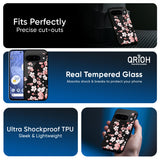 Black Cherry Blossom Glass Case for Google Pixel 10 Pro XL 5G