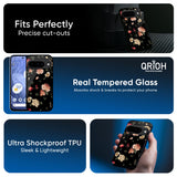 Black Spring Floral Glass Case for Google Pixel 10 Pro XL 5G