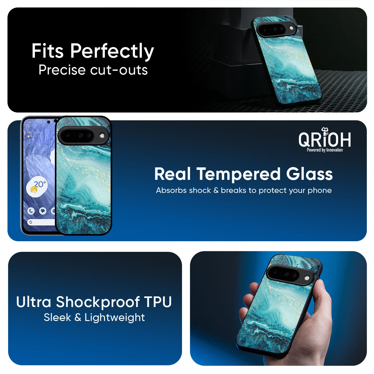 Sea Water Glass Case for Google Pixel 10 Pro 5G