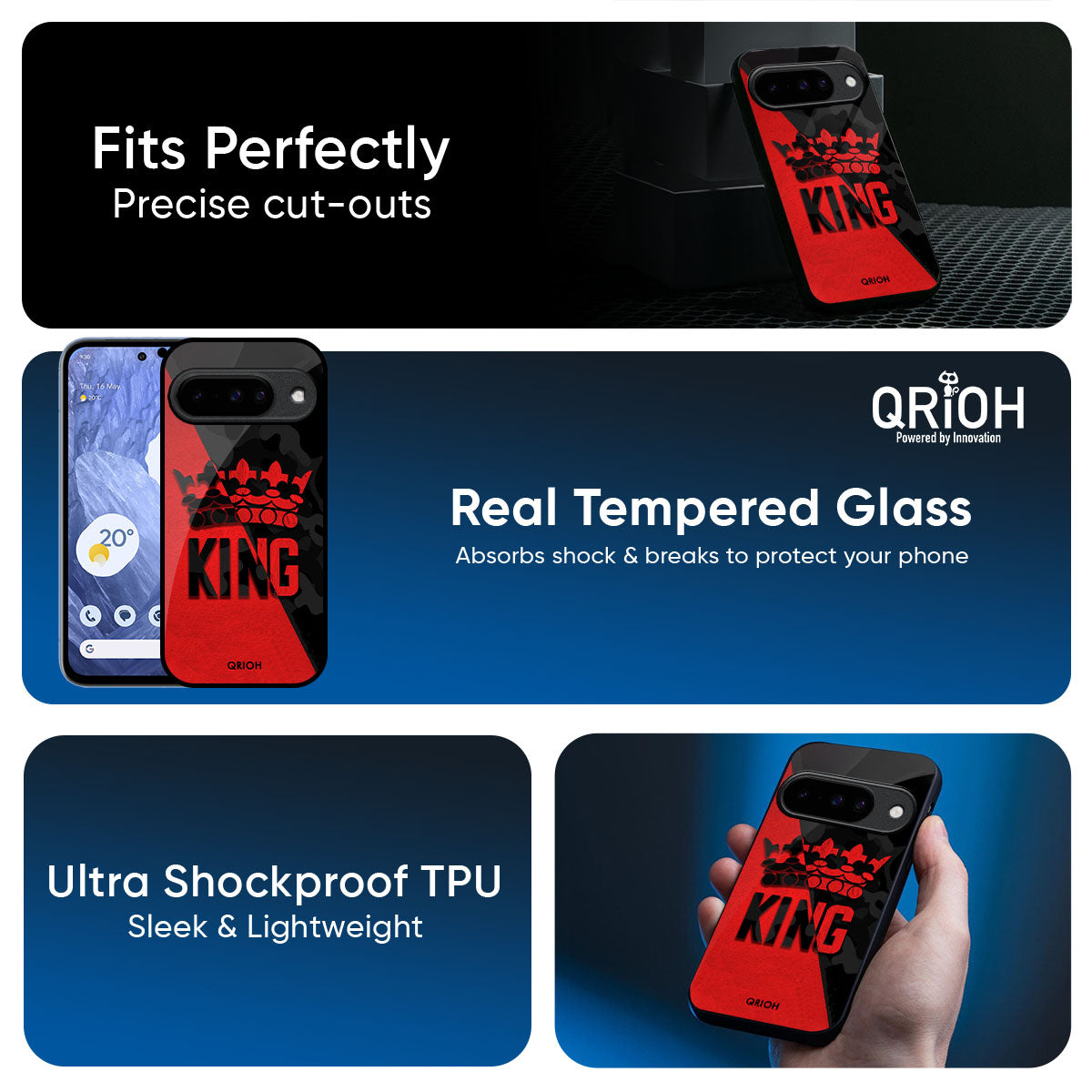 I Am A King Glass Case for Google Pixel 10 5G