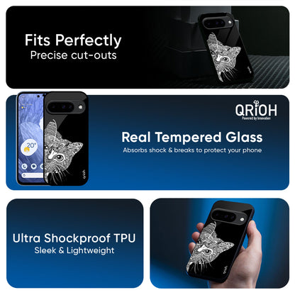 Kitten Mandala Glass Case for Google Pixel 10 5G