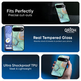 Green Marble Glass Case for Google Pixel 10 Pro 5G