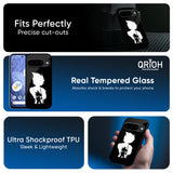 Monochrome Goku Glass Case for Google Pixel 10 Pro XL 5G